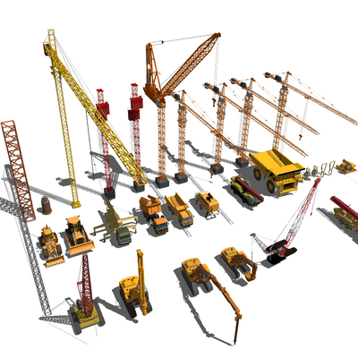 Modern industrial equipment engineering truck tower crane