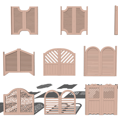 Nordic Courtyard Gate Fence Gate