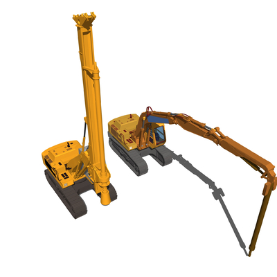 Modern engineering vehicle stone crusher pile driver