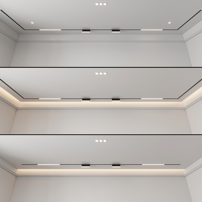 Modern magnetic suction lamp ceiling without main lamp