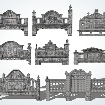 Chinese-style Republic of China Door Head