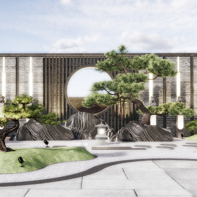 New Chinese Courtyard Garden