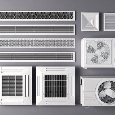 Modern central air conditioning outlet