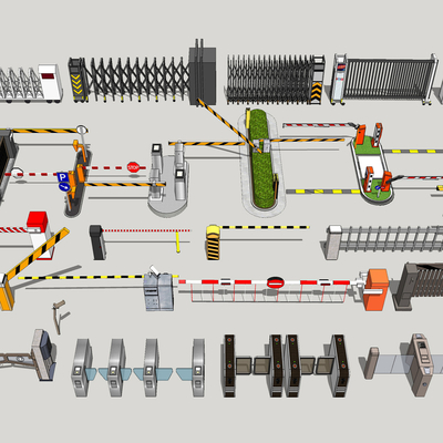 Modern access control toll pole