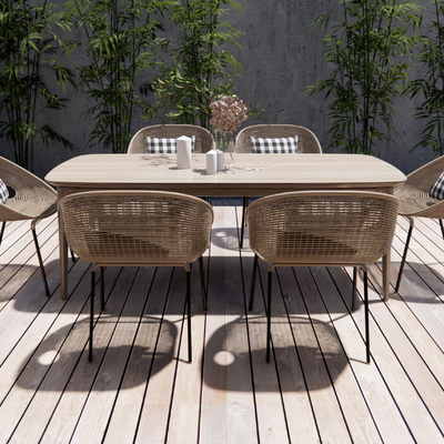 Modern outdoor tables and chairs