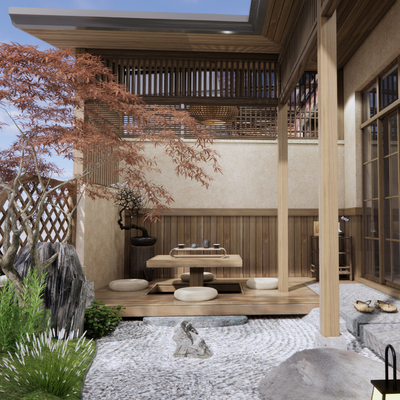 Japanese Courtyard Garden