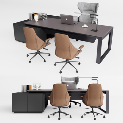 Modern General Manager Office Desk and Chair