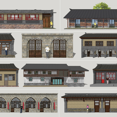 Chinese-style Northern Traditional Residential Building