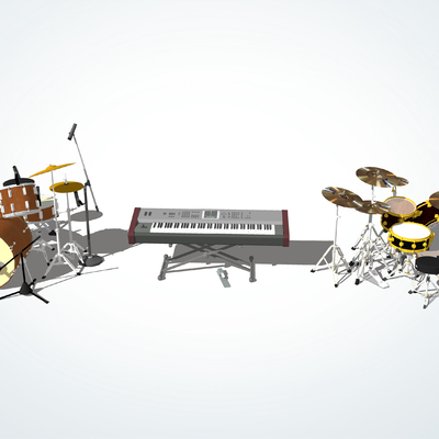 Modern musical instrument drum set