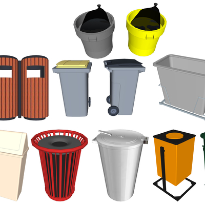 Modern dustbin trash can