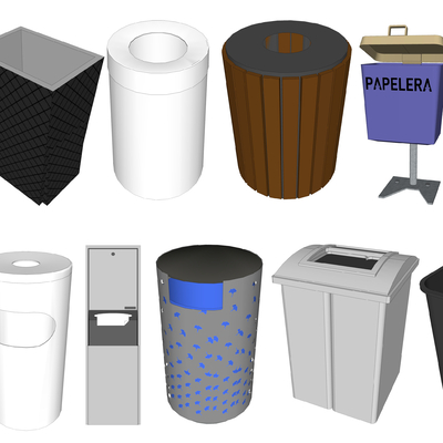 Modern dustbin trash can