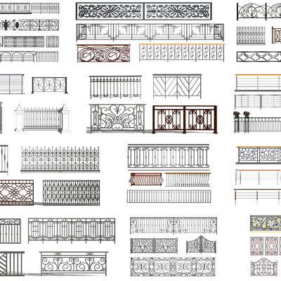 European-style guardrail fence