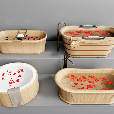 Modern Wooden Bath Bucket