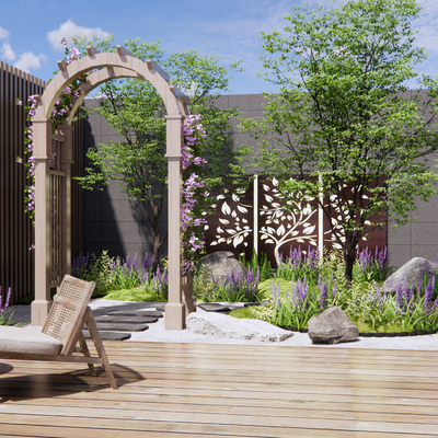 Modern Courtyard Garden