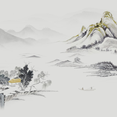 New Chinese ink mural