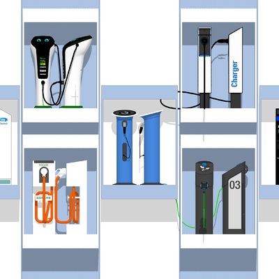 Modern new energy vehicle charging pile