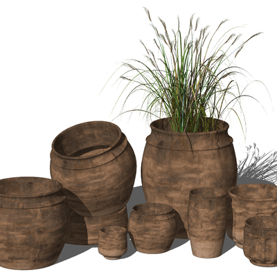 Modern clay pot