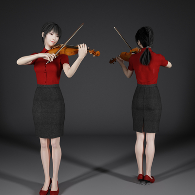 Modern Violin Woman