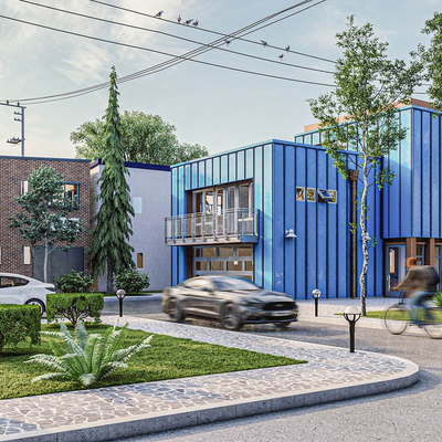 Modern Container Homestay Building