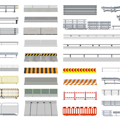 Modern Municipal Road Railing