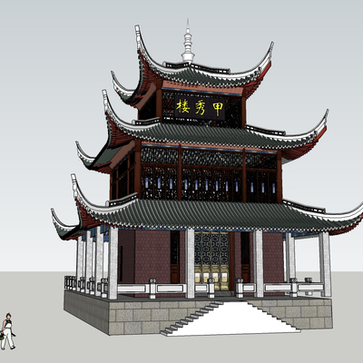 Chinese-style Jiexiu Building