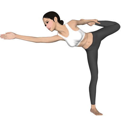 Modern Yoga Beauty Characters