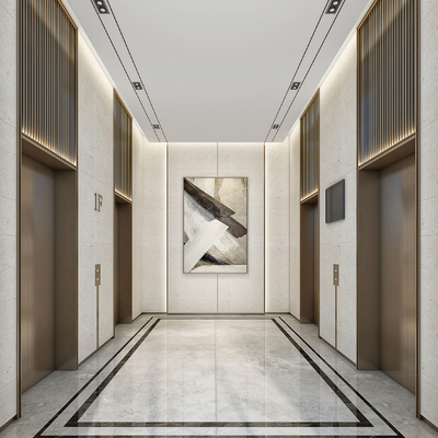 modern elevator hall