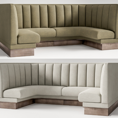 Modern Fabric Booth Sofa