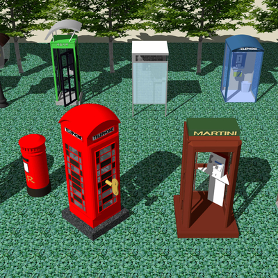 Modern Telephone Booth