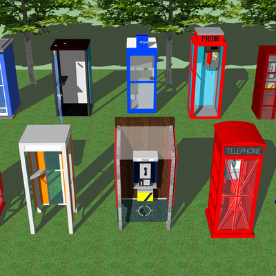 Modern Telephone Booth