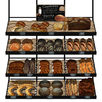 Modern Bread Dessert Food Shelf