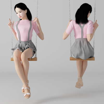 Modern swing beauty figure