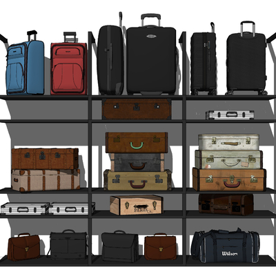 Modern trolley luggage case