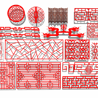 Chinese style lattice