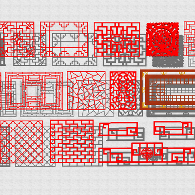 Chinese style lattice