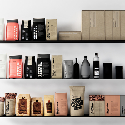 Modern packaging coffee beans