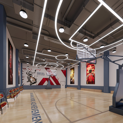 modern basketball hall