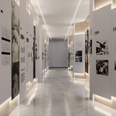 Cultural wall of modern culture and education exhibition hall