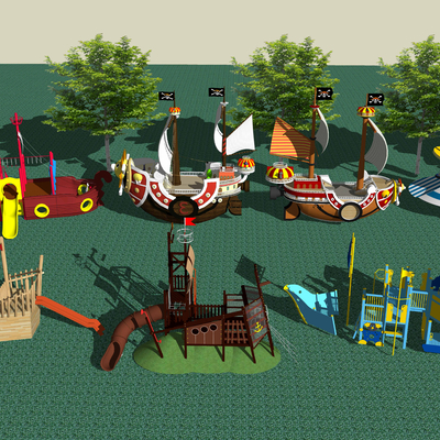 Modern Children's Activities Pirate Ship