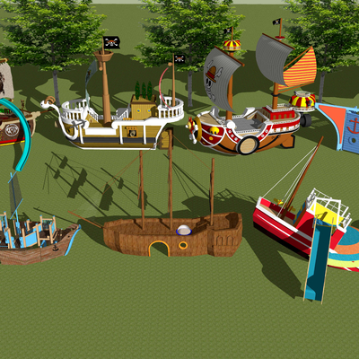 Modern Children's Activities Pirate Ship