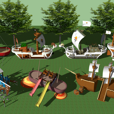 Modern Children's Activities Pirate Ship