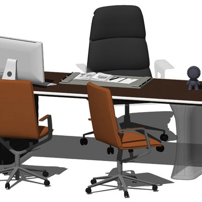 Modern General Manager Office Desk and Chair