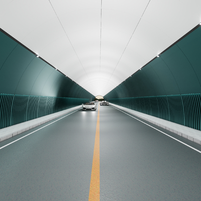 modern highway tunnel