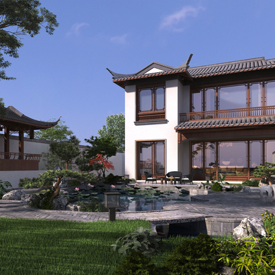 Chinese villa appearance