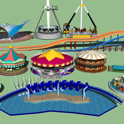 Modern Amusement Park Equipment