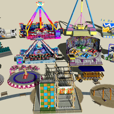 Modern Amusement Park Equipment