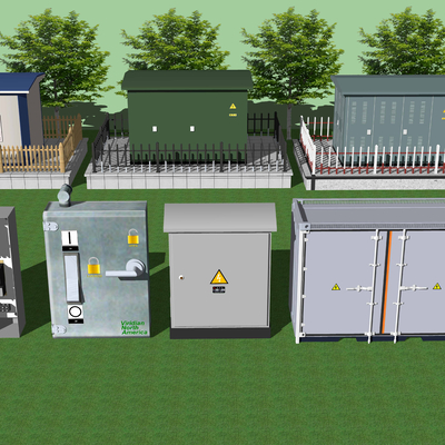 Modern substation distribution room