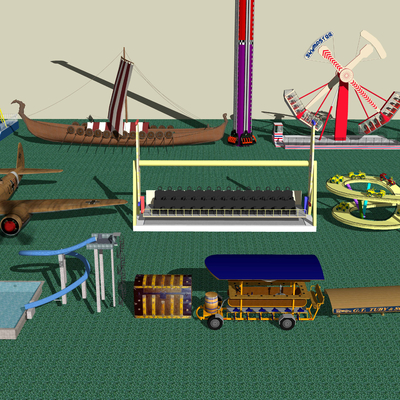 Modern Amusement Park Equipment