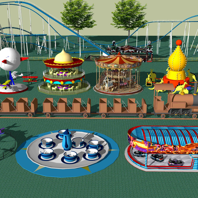 Modern Amusement Park Equipment