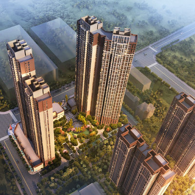 Jianou residential building bird's-eye view